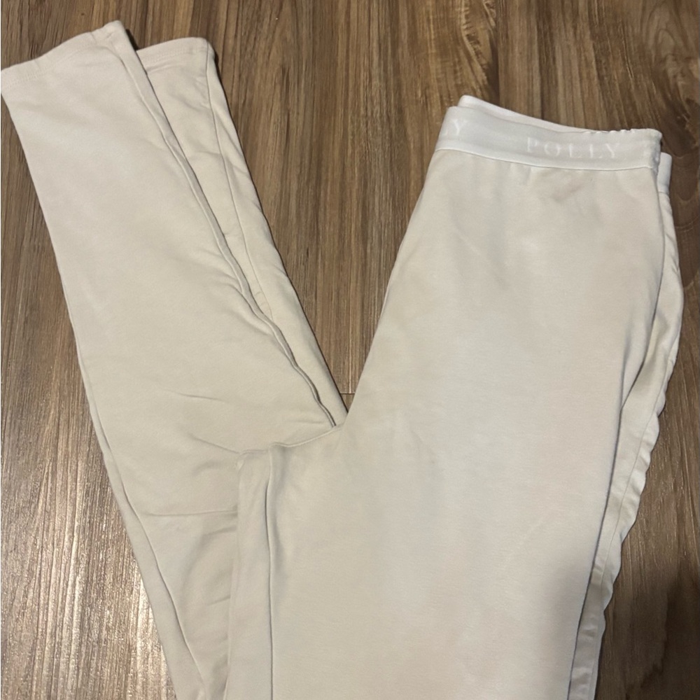 Women's Cream Leggings